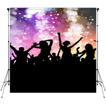 Party Night Template Fleece Backdrop