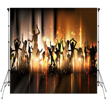 Party Sound Background Custom Size Backdrop