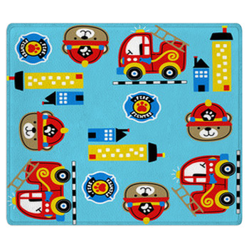 Pattern Vector With Firefighter Eps 10 Bath Mat