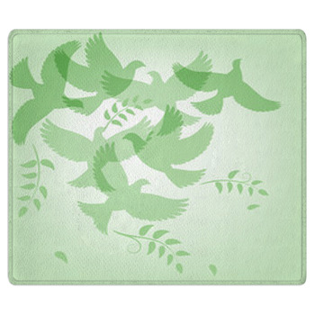 Peace Background Area Rug