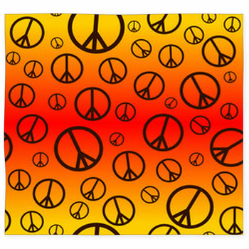 Peace Sign Background Custom Size Floor Mat