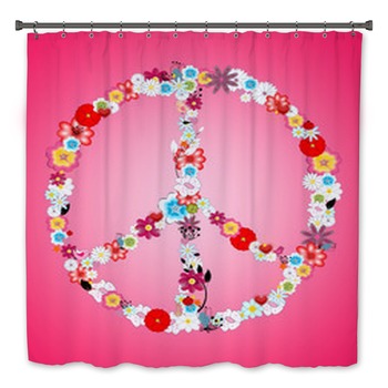 Peace Sign Bath Decor
