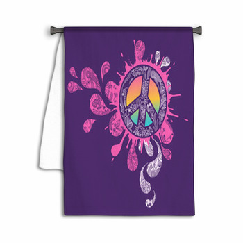 Peace Splatter Graphic Towel