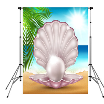 Pearl On The Sand Pole Pocket Backdrop