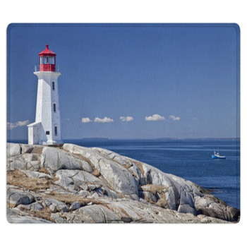 Peggy's Cove Lighthouse, Nova Scotia, Canada. Bath Mat