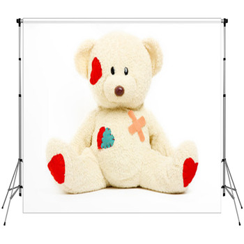 Peluche, Orsacchiotto Ferito Custom Size Backdrop