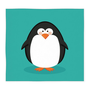 Penguin Design Custom Size Floor Mat
