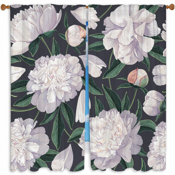 Peony Window Curtains
