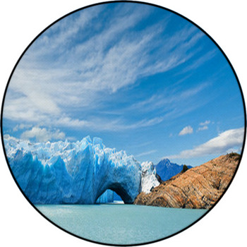 Perito Moreno Glacier, Patagonia, Argentina. Round Rug