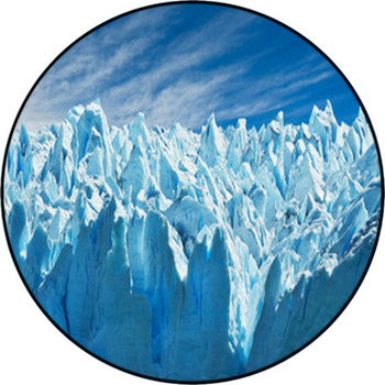 Perito Moreno Glacier, Patagonia, Argentina. Round Rug