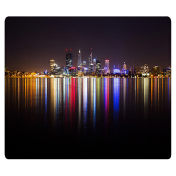 Perth City Skyline At Night Area Rug