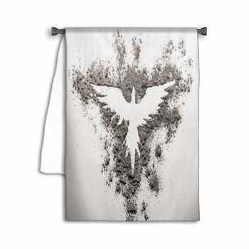 Phoenix Drawing Made In Ash Towel