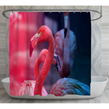 Photos Beautiful Red Flamingo Shower Curtain