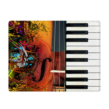 Piano Classical Violin Funny Colorful Splashing  Bath Mat