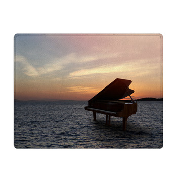 Piano Outside Shot At Beach Bath Mat