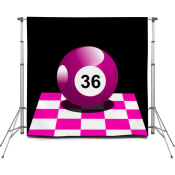 Pink Billiard Custom Size Backdrop