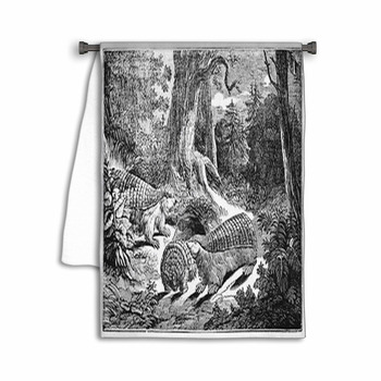 Pink Fairy Armadillo Family In The Deep Vegetation  Towel