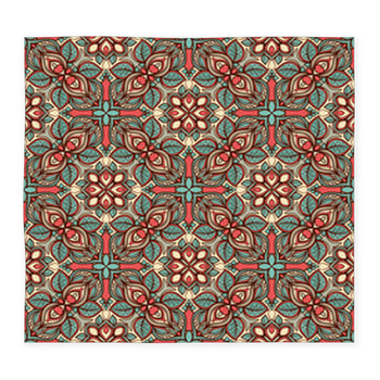 Pink Flowers And Hearts Custom Size Floor Mat