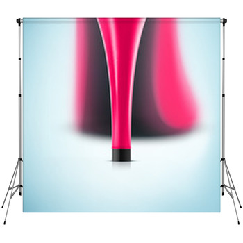Pink Heel Custom Size Backdrop