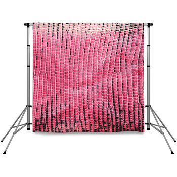 Pink Lizard Skin, Abstrat Leather Pole Pocket Backdrop