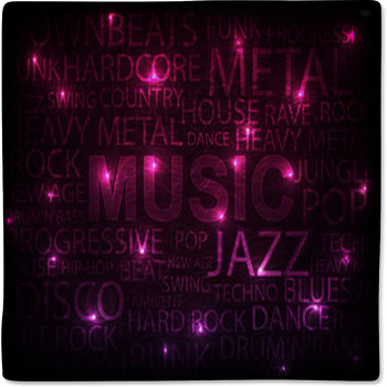 Pink Music Background Baby Blanket