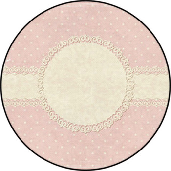 Pink Vintage Grunge Background Round Rug