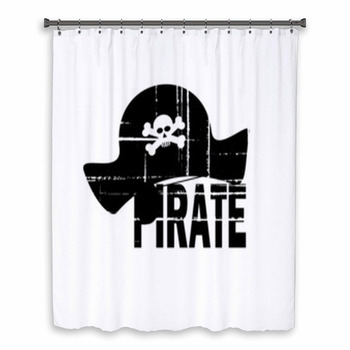 Pirate Hat Design Custom Size Shower Curtain