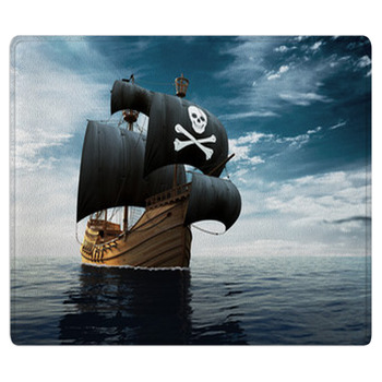 Pirate Ship On The High Seas Bath Mat