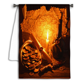 Pirate Treasures With Candle Towel