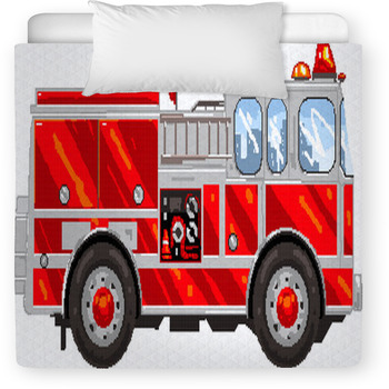 fire truck crib bedding