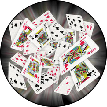 Playing Cards Round Rug