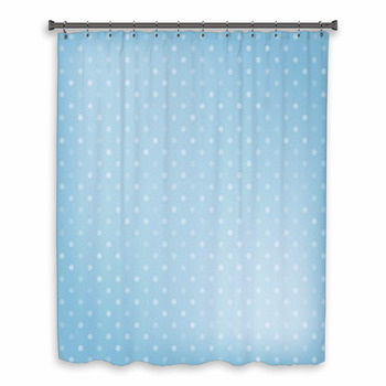 Polka Dot Background Custom Size Shower Curtain