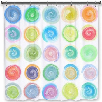 Polka dot Shower Curtain