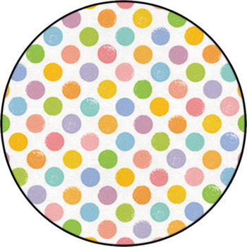 Polka dot stamp stamp background Round Rug