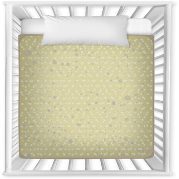 Polka Dot Vintage Background. Baby Crib Comforter