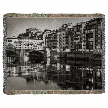 Ponte Vecchio Woven Throw Blanket