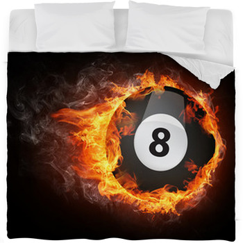 Pool Billiards Ball Fleece Bed Blanket