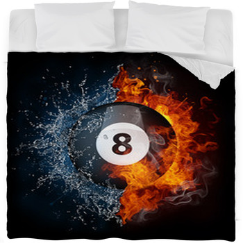 Pool Billiards Ball Fleece Bed Blanket