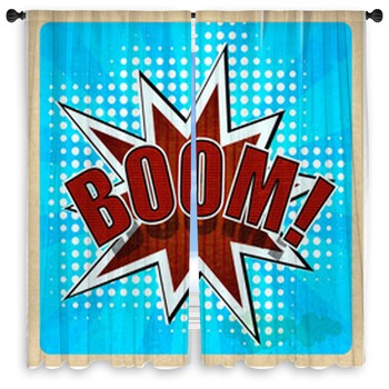 Pop Art Window Curtains