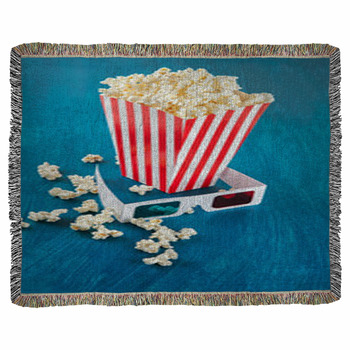Popcorn Woven Throw Blanket