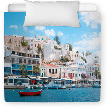 Port On The Island Of Naxos Toddler Comforter