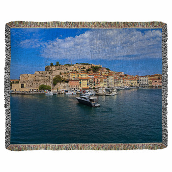 Portoferraio - Elba Island Woven Throw Blanket