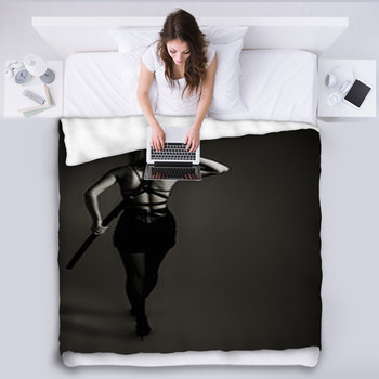 Portrait Fleece Blanket