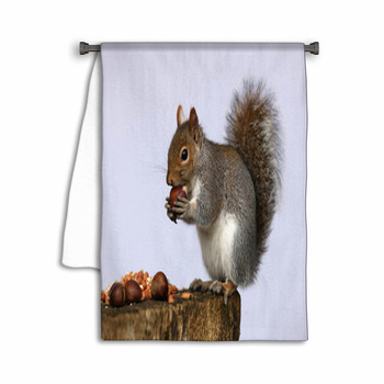 Portrait Of A Grey Squirrel Towel