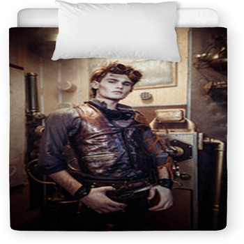 Portrait Of A Young Steampunk Man Wearing  Toddler Duvet