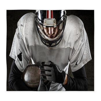 Portrait Of American Football Custom Size Floor Mat