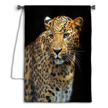 Portrait Of Leopard In Its Natural Habitat Towel
