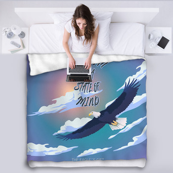 Positive Affirmation Fleece Blanket