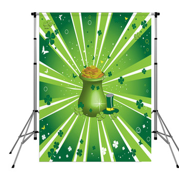Pot Full Of Golden Coins Pole Pocket Backdrop