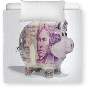 Pound Note Piggy Bank Toddler Duvet